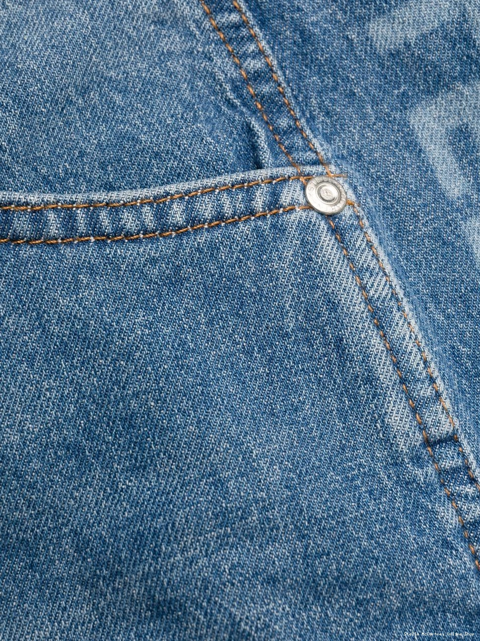 Affordable logo-tape wide-leg Women Stella jeans McCartney 0711